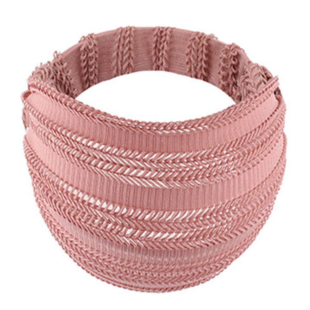 Solid Color Mesh Headwear Headdress Wide Edge Headband Female Hair Hoop Korean Style Hair Band