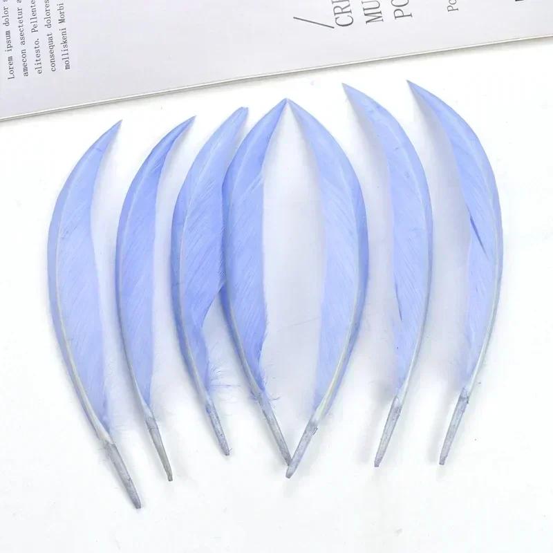 Curved Bent Duck Feathers for Crafts Dream Catcher Goose Wing Feather Decor Jewelry Making Carnaval Handicraft Party Accessories
