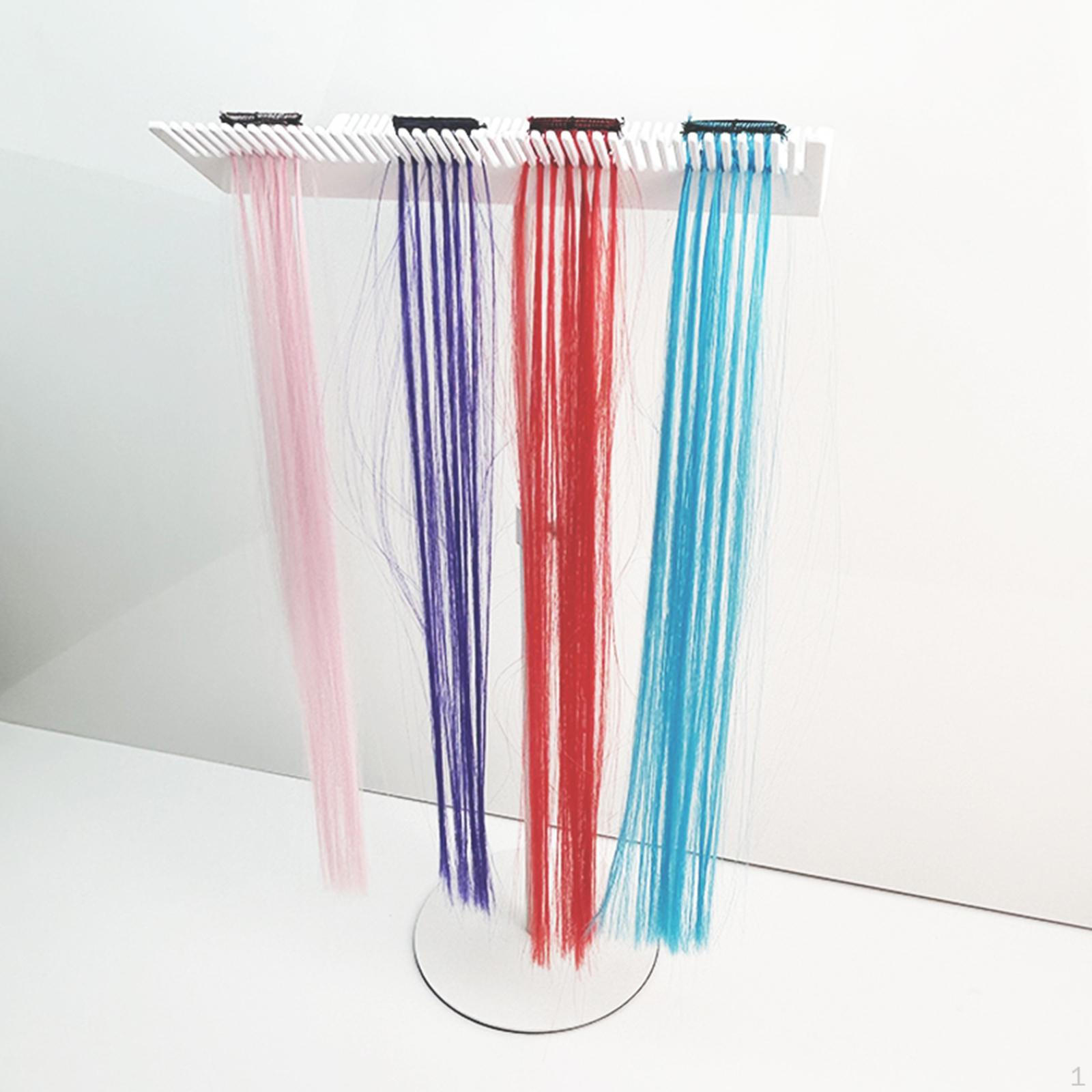 

Акриловая подставка для наращивания волос, держатель для дисплея, универсальный органайзер для хранения расчесок белый