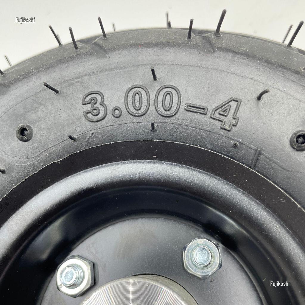 24V 250W 10" Pneumatic Rear Scooter Wheels 3.00-4 with Steel Rims