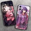 Senjougahara Hitagi Anime Monogatari Series Phone Case For IPhone 17 Air 16 15 14 13 Pro Max 11 12 Black Silicone Cover