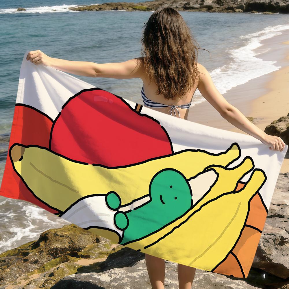 cute funny cartoon art j-Joguman Dinosaur soft Dry Beach Towels Trip Towel swim Summer Holiday Vacation bathing Pool Camp Gift