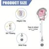 1 Retractable Kidney Injury ID Badge Clip, Suitable for Renal Urologists, Nurses, Doctors, Medical Offices