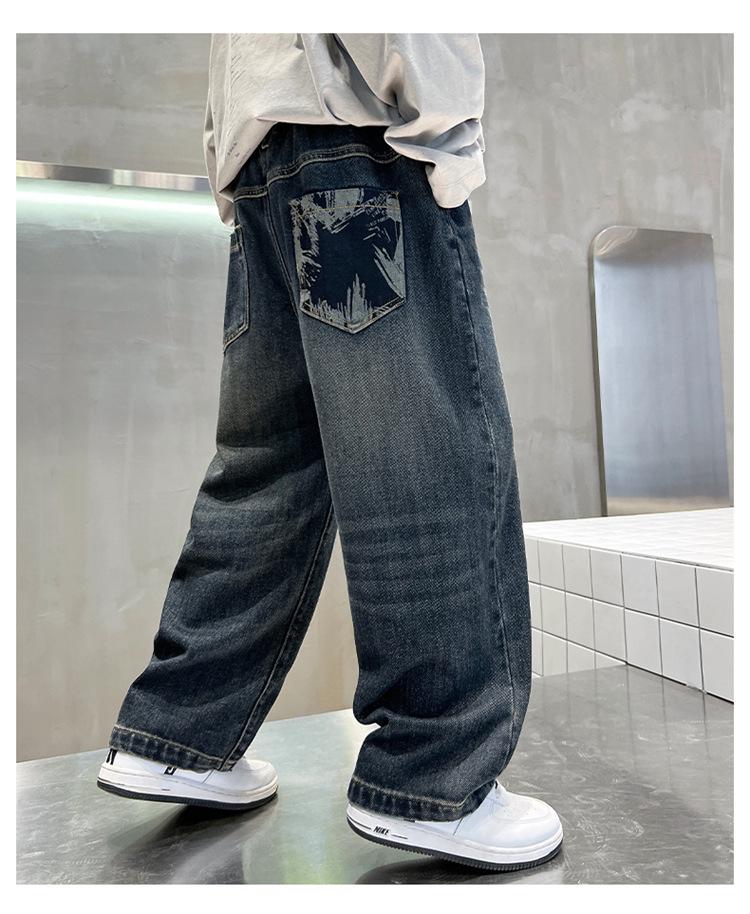 Boys' Trendy Jeans: 2025 Spring/Autumn Style Casual Long Pants for Kids