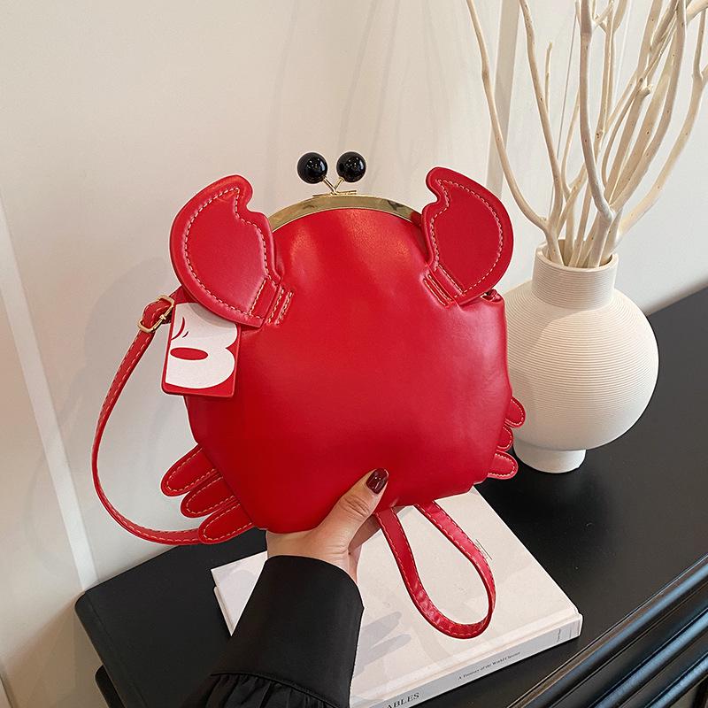 Women's Fashion Mini Crab Small Crossbody Shoulder Bag