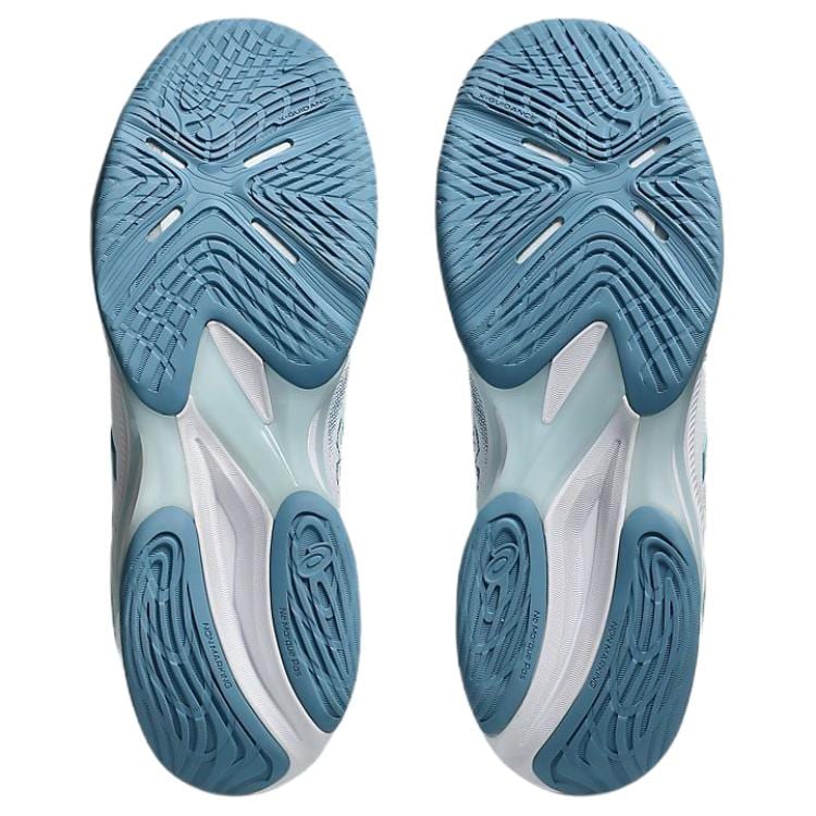Asics NETBURNER BALLISTIC FF MT 4 Volleyball Shoes Men's White Blue 1051A090-102