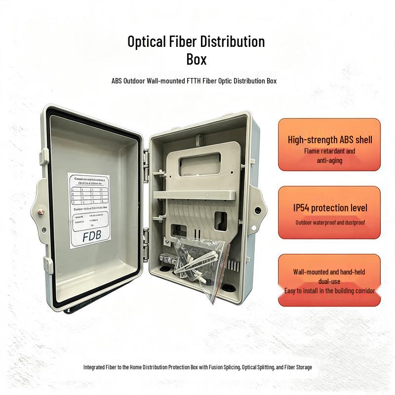Boîtier de distribution fibre optique FTTH en plastique 24D