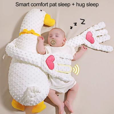 Baby Patter Pillow with Remote Control And Heating Function Goose Shape Baby Sleep Aid Soothe Emotions Anxiety Arm-Wrapped Support Baby Soothing Sleep