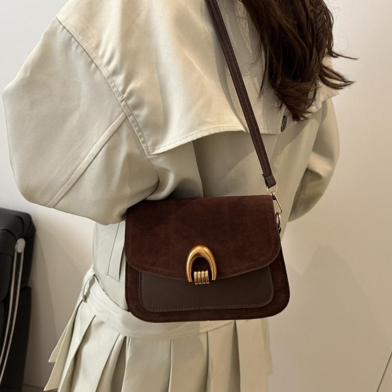 Retro Underarm Bag for Women, 2025 New Fashion Korean Edition Small Square Bag, Simple Single Shoulder Crossbody Bags