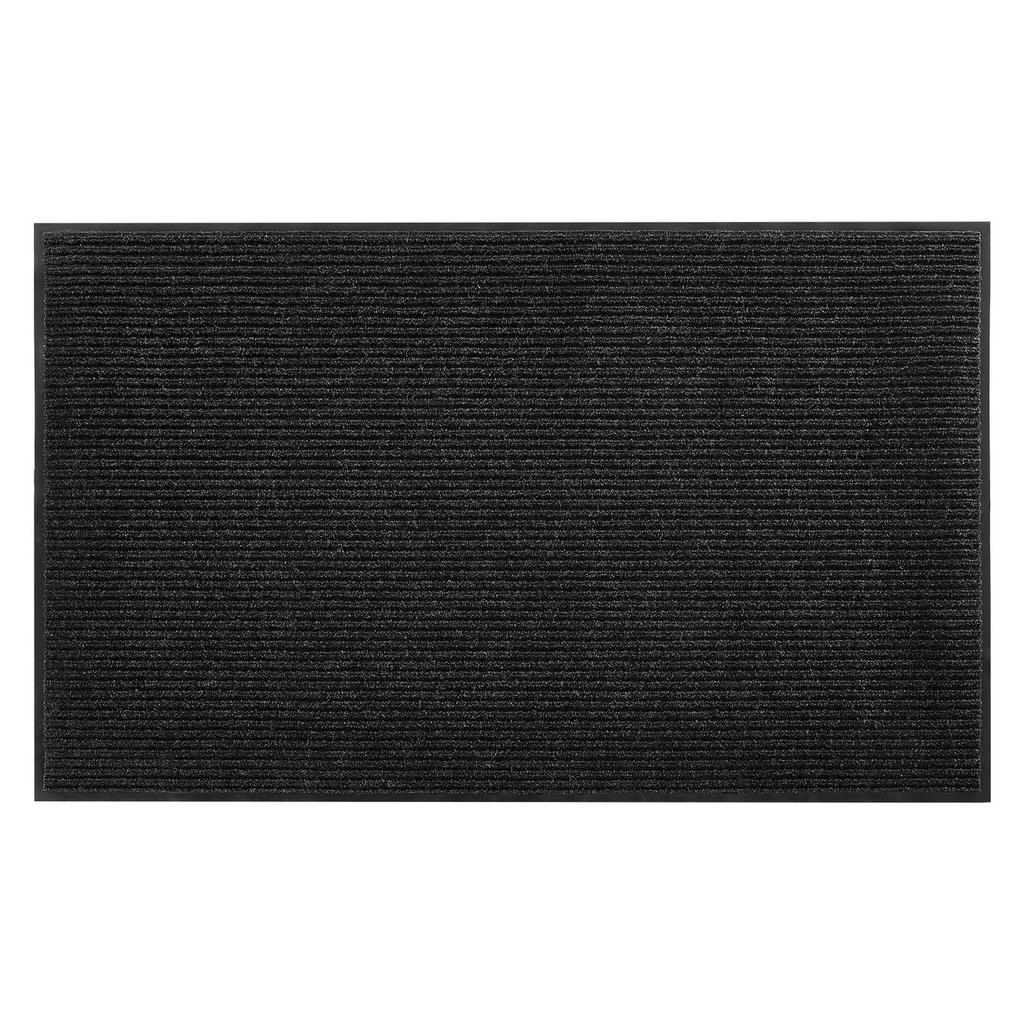 Front Door Mat, 2438 x 1219 mm Commercial Floor Mat for Indoor and Outdoor, Stylish Striped Industrial Carpet with PVC Backing, Heavy Duty Washable