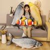 3D Giant Toy Pillow Simulation Design Fish Cushion Pillow Carp Plush Pillow  Home Decoration
