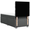 Box Spring Bed with Mattress Dark Gray 100 x 200 cm Fabric