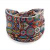European American Women's Hair Band African Print Pattern Wide Edge Elastic Knot Sports Yoga Headband Women's Headwear Hair