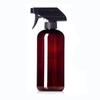 1/2Pcs Amber Refillable Empty Bottle 500ml Trigger Sprayer Mist Stream  Home Garden Plant Kitchen