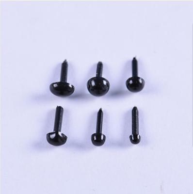 DIY Animal Black Oval Rod Doll Eyes - Straight Plug-in Eyeball Accessories