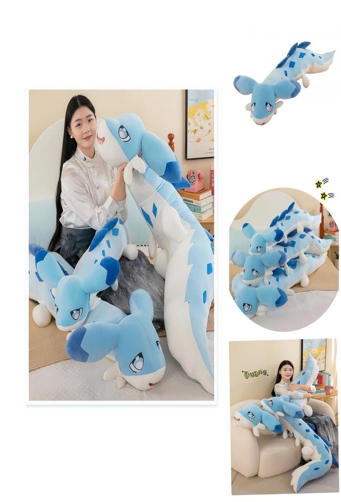 Large Blue Dragon Plush Toy Stuffed Animal Pillow Doll For Girls Wholesale