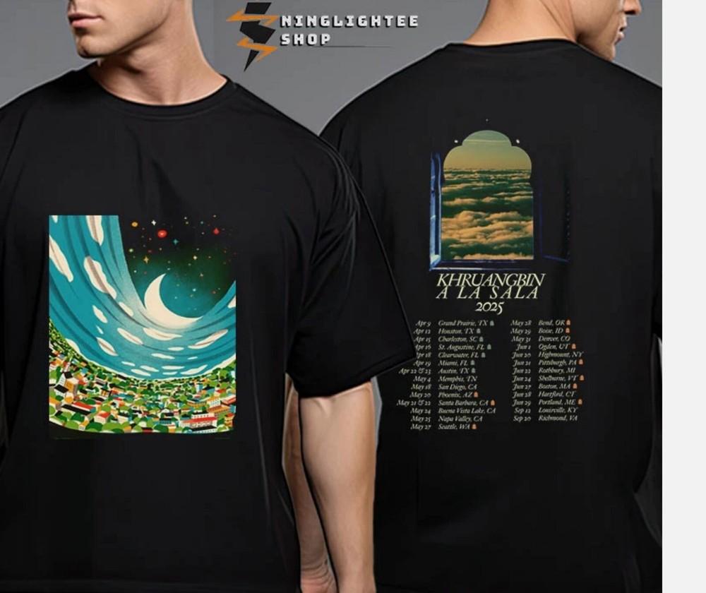 

Khruangbin A La Sala Tour 2025 Расписания Города Даты Тура Унисекс Футболка 2XL
