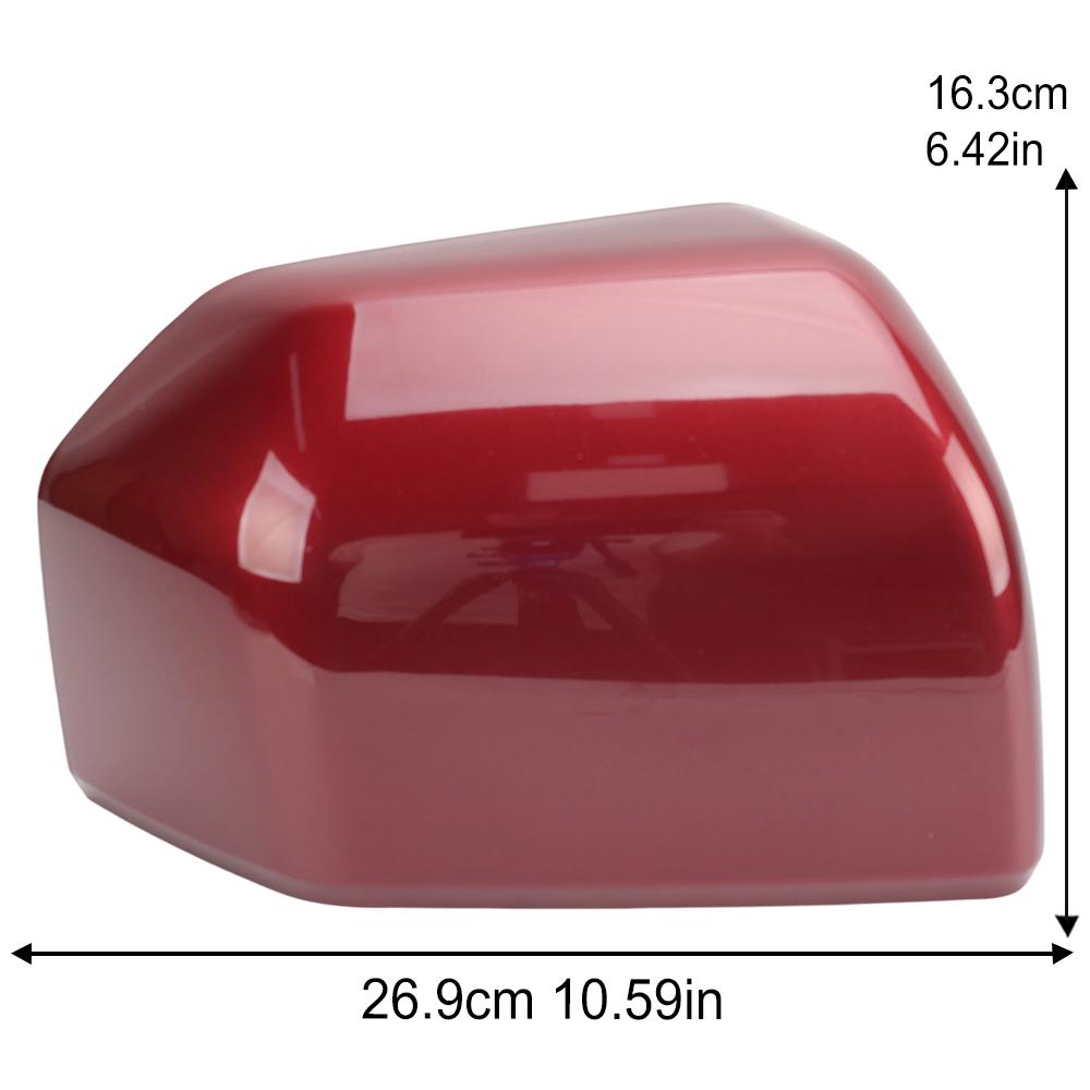 Rearview Mirror Cover Cap For Ford F150 2015 2016 2017 2018   Dark Red With Buckle Side Mirror Cover Cap Car Accessories