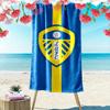 Leeds United 2D Flat Print Beach Towel, Large Soft Quick Dry Towel for Beach Camping Swimming