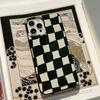 Plaid IPhone 16 Apple Phone Case 13 Protective Case 12pro Silicone X  Suitable for 15 Thickened 11