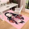 Demon Slayer Nezuko2 Printed Absorbent Washable Carpet, Non-Slip Bathroom Mats, Kitchen Rugs, Yoga Mat,Living Room Entrance, Camping Picnic Rugs