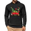 Men's Print Hooded Sweatshirt Long-Sleeve Casual Pullover Hoodie Hooded Sweatshirt