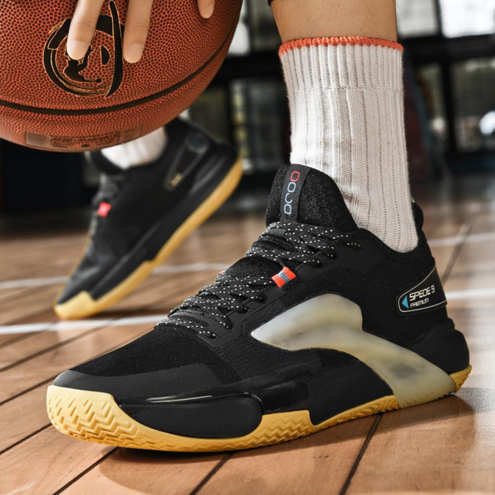Men's and Women's Low-top Basketball Shoes Mesh Cloth Surface Couple Wear-resistant and Non-slip Training Shoes