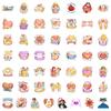 50 Inspirational Graffiti Text Stickers - Waterproof & Creative for Water Bottles, Luggage