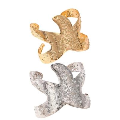 Vielseitiges Armband mit Seestern in Goldton für trendige Frauen, verstellbar und aus robuster Legierung gefertigt