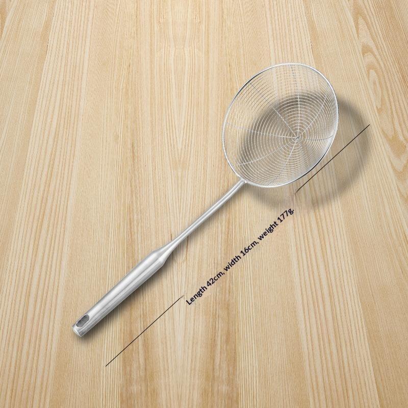 Stainless Steel Skimmer Solid Spider Strainer Ladle Stainless Steel Kitchen Utensil Tool Fry Strainer Utensil