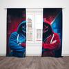 2 Stück - Gamer-bedruckte Vorhänge, Stangentaschenvorhänge 42*84, Schlafzimmer und Wohnzimmer, Heimdekoration, Raumdekoration