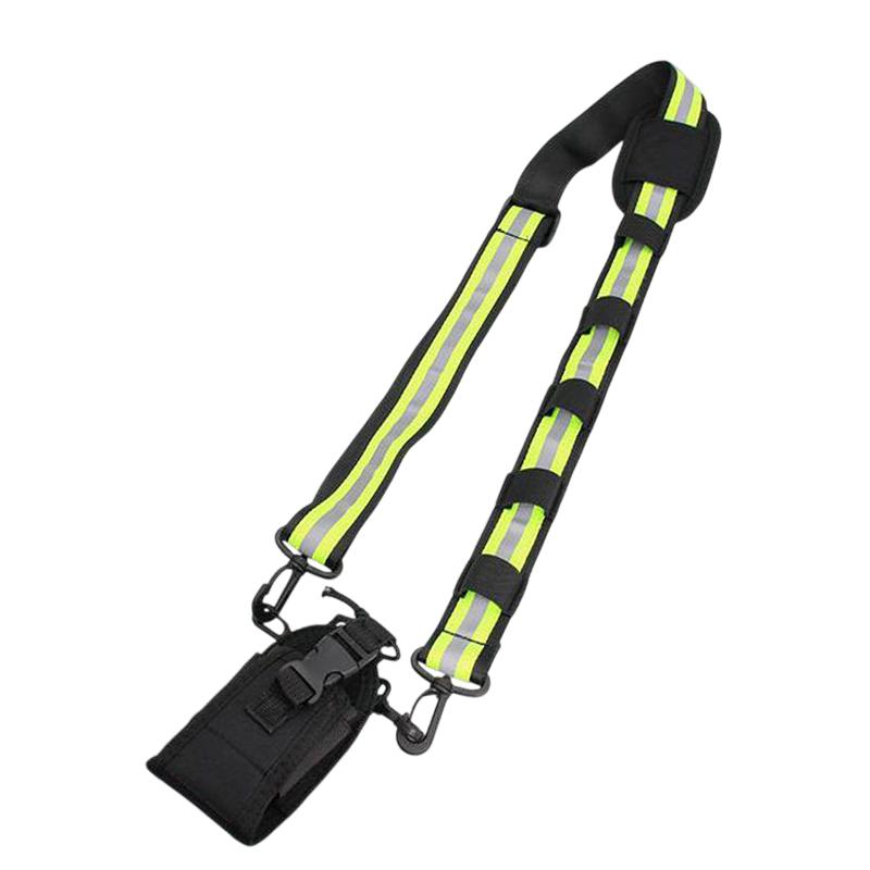 Taktická radiostanice pro hasiče Ramenní popruhová taška Lehká přenosná komunikační kapsa pro hlídací personál Strap  and bag