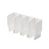 Wall-Mounted Bathroom Organizer White Transparent Cosmetic Storage Shelf