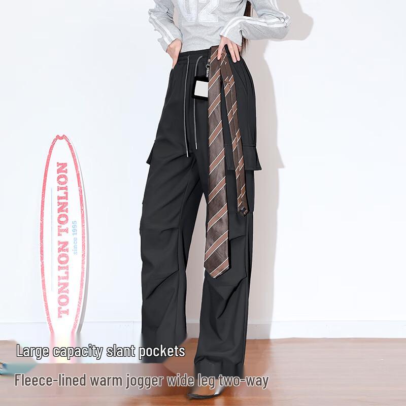 TonLion Women's Fleece-Lined Outdoor Cargo Pants