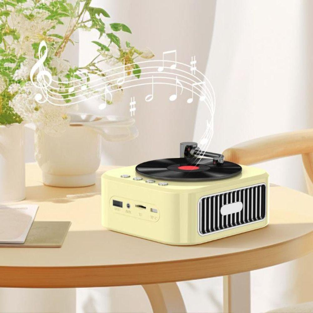 Wasserdichter Plattenspieler HiFi-Sound Tragbarer Lautsprecher Für Studenten