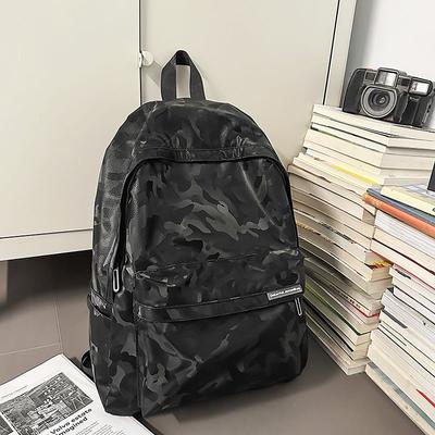 Retro High-end Backpack Women's New Leisure Travel Backpack Men's Large-capacity College Student Schoolbag
