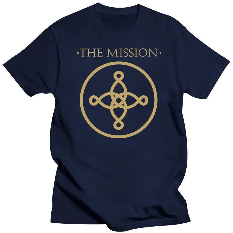 fashion heavyweight Hot Sale Summer Round Collar streetwea THE MISSION UK gothic rock band MISSION band t-shirt  men clothing