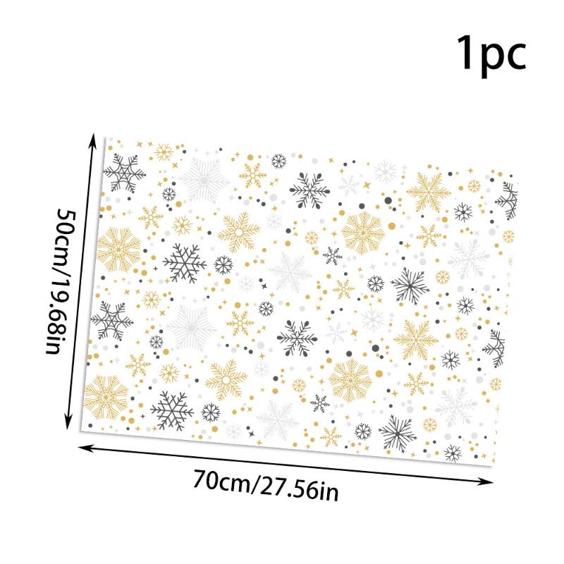 1 Sheet Of 19.68X27.56 Inches Christmas Gift Wrapping Paper Can Be Diy Wrapping Paper Suitable For Holiday Christmas