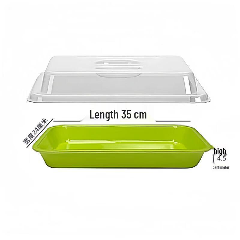 Stainless Steel Rectangular Food Display Tray with Lid