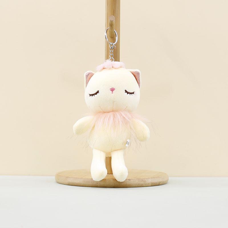 

Очаровательный брелок-котик из плюша, милая мультяшная кукла-китти, подвеска на сумку для коллекционеров жёлтый