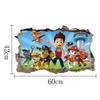 Paw Patrol Chase Cartoon Wall Stickers for Kid's Room Kindergarten Living Room Bedroom Wall Decoration Stickers Animated Poster