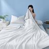 Cool Silk Summer Quilt: Air Conditioning-Ready, Ice Silk, Machine Washable, Solid Color Throw Blanket