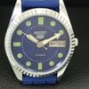 VINTAGE REFURBISHED SEIKO 5 AUTOMATIC 6309A JAPAN MENS BLUE DIAL WATCH A444287-1