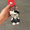 Cartoon Plush Sanrio Hello Kitty Keychain Pendant Cute Stuffed Doll Key Ring Exquisite Creative Backpack Decoration Accessories