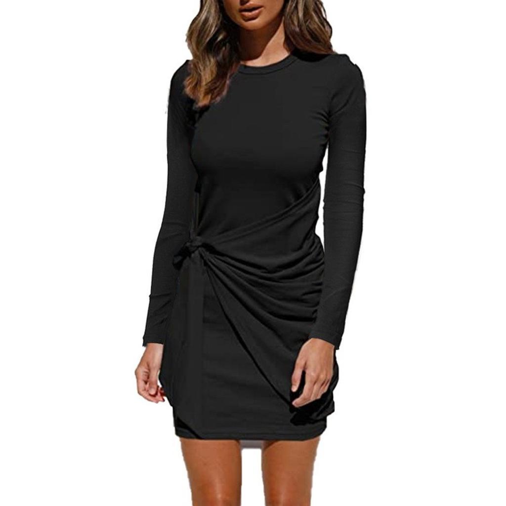 Women's Fashionable Loose Round-neck Dress