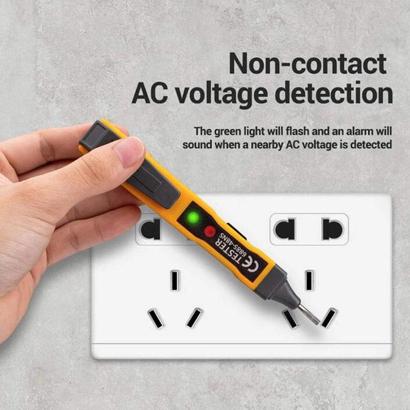 Voltage Tester Tools, AC Voltage Detector Pen Voltage Tester Non-Contact Inductive AC/DC Audible, Pocket Clip Tester Tools