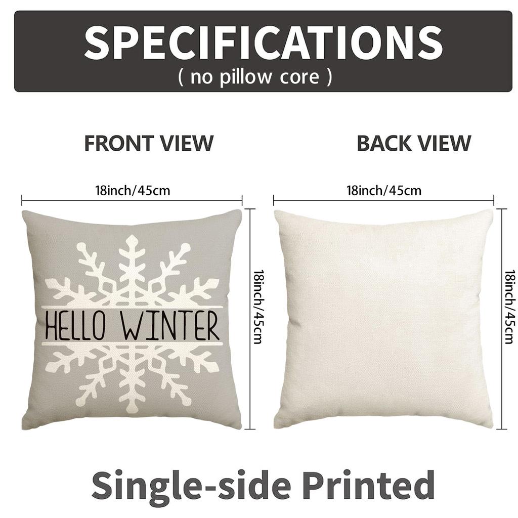1Pc/4Pcs Christmas Pillow Cover, Dwarf Santa Claus Festive Decoration Living Room Sofa Cushion Cover, Christmas Decorations