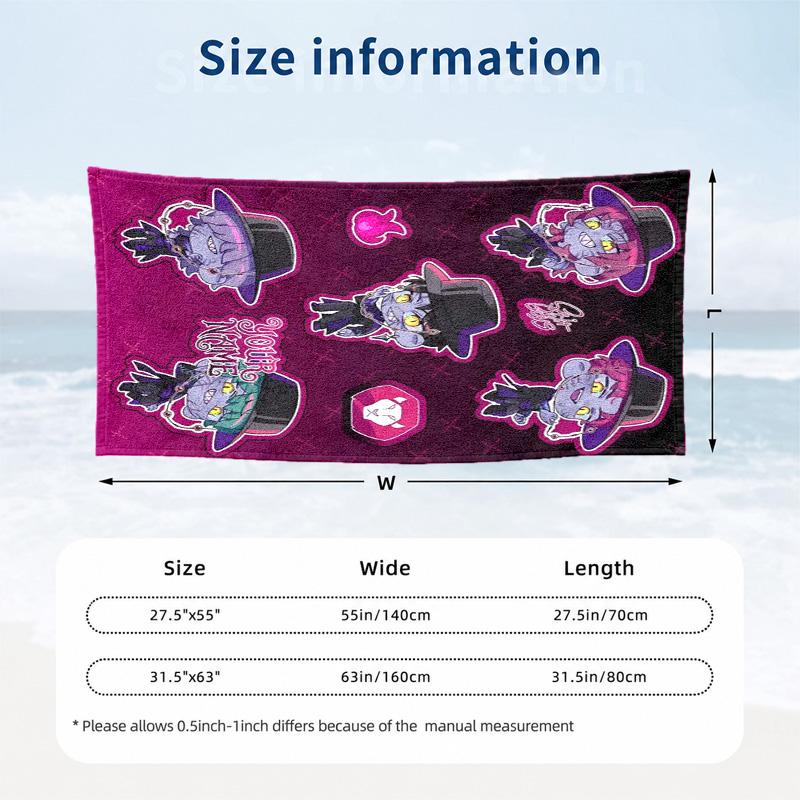 Kpop Demon Hunters Custom Name Beach Towels Also Serve As Bath Towels Summer Essential a Musthave for the Outdoors the Beach and the Pool
