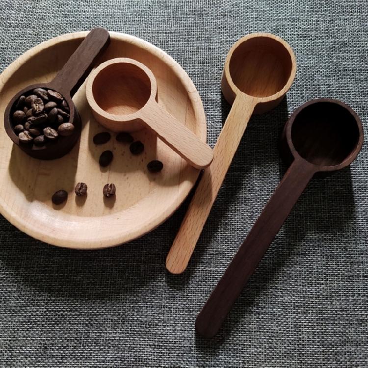 Wooden Measuring Coffee Spoon for Coffee Beans, Whole Beans Ground Beans or Teas