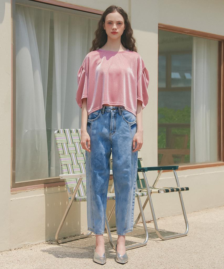 UNKNOWN PLANET Up-233 Water Wash Boyfit Pants